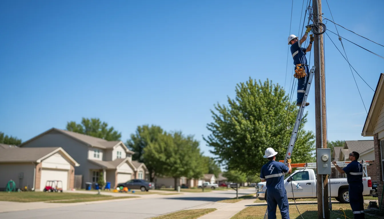 Residential electrician providing installation services in Holton, MI